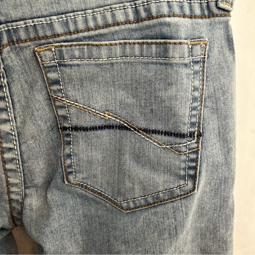 Ariat M7 Rocker Straight Leg Jeans Mens 32X34 Blue Faded Western Slim Fit Grunge - Picture 8 of 16